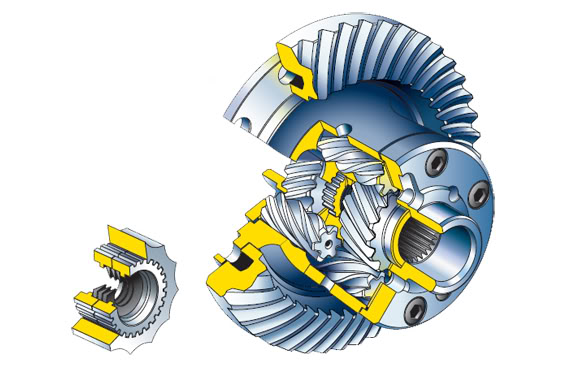 Quaife LSD cutaway