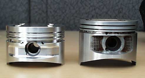 side geo storm isuzu forged pistons from Ross